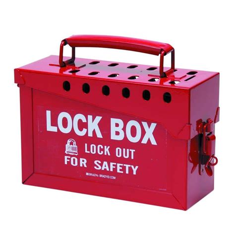 brady metal lock box|brady portable lock box.